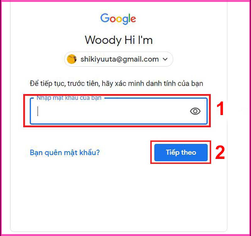 Hướng dẫn chi tiết cách bật xác minh 2 bước Gmail trên máy tính bước 2.1