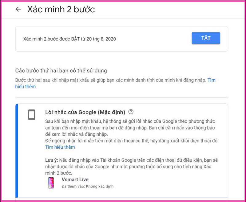 Hướng dẫn chi tiết cách bật xác minh 2 bước Gmail trên máy tính bước 3.3