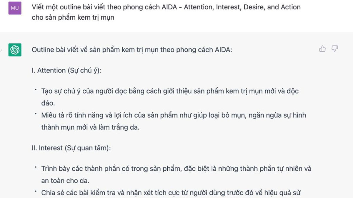 cách sử dụng Chat GPT để tạo content