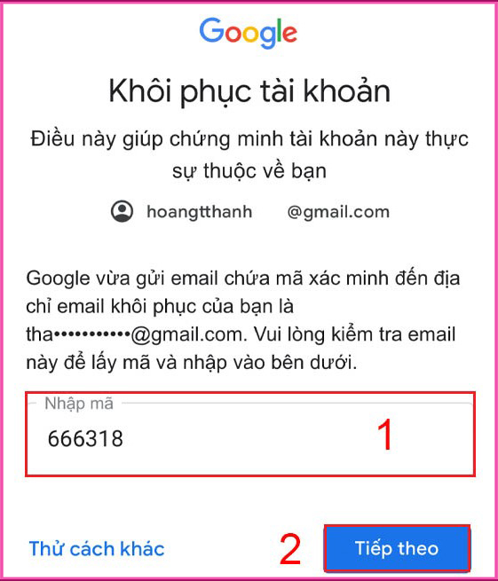 Hướng dẫn thao tác trên điện thoại Bước 2