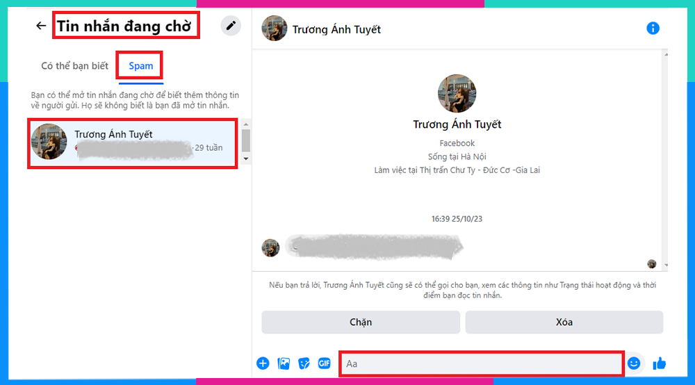 Cách ẩn tin nhắn Messenger và hướng dẫn xem tin nhắn bị ẩn trên Messenger