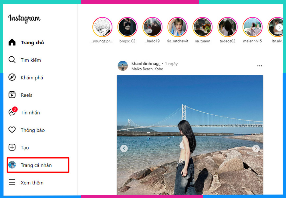 Hủy liên kết Instagram với Facebook trên máy tính B3