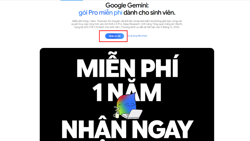 google ai miễn phí cho sinh viên