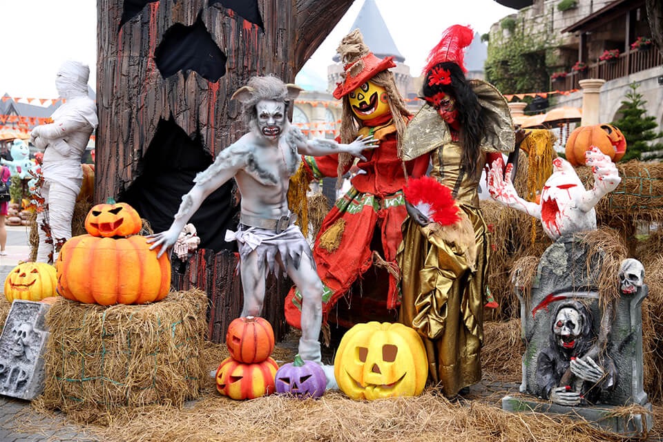 hoá trang halloween