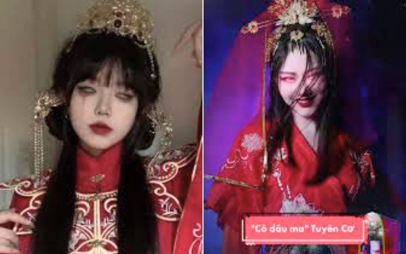 Hình ảnh cô dâu ma phương Đông kinh dị