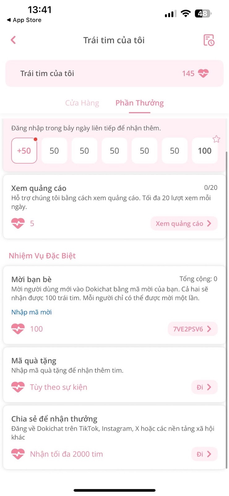 lay-trai-tim-dokichat nhập code doki chat lấy trái tim