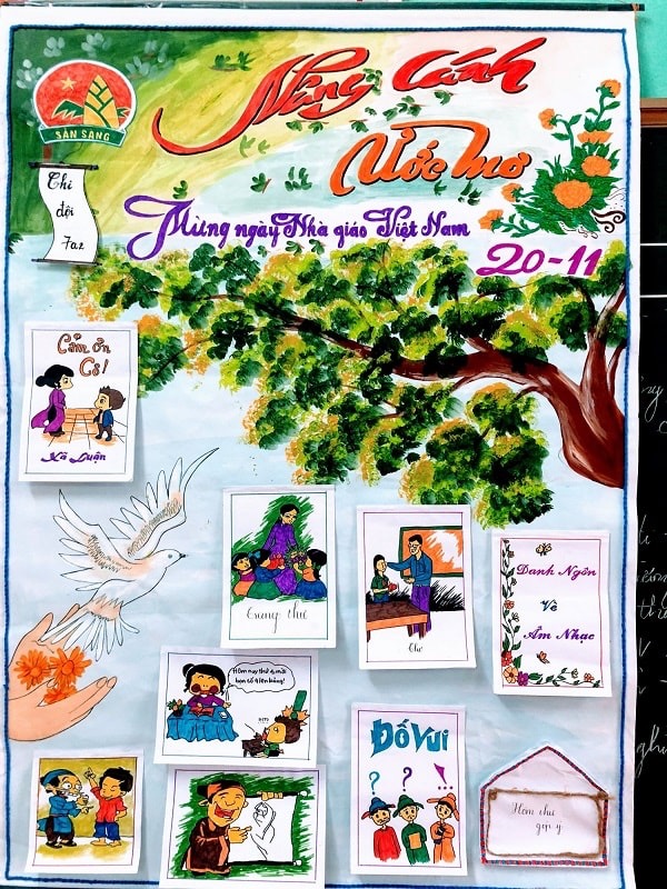 mẫu báo tường ngày nhà giáo việt nam