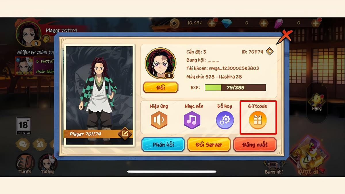 hơi thở mặt trời codes