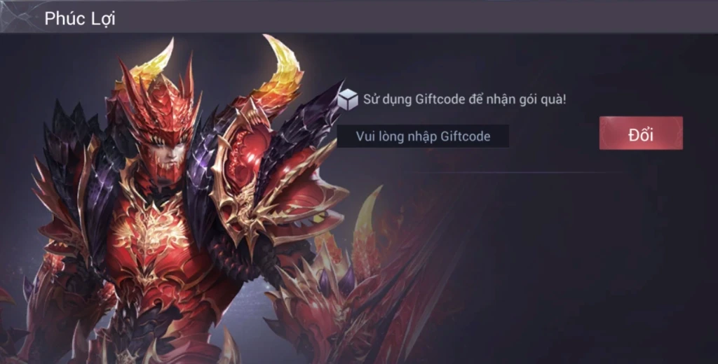 gift code mu hồng hoả đao