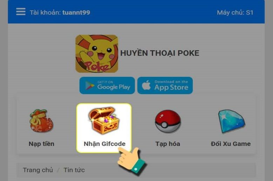 gift code poke loạn chiến