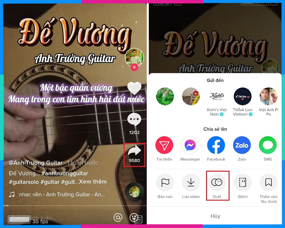 Cách hát Karaoke Tik Tok Bước 3