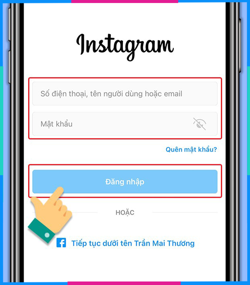 Kết nối Instagram với Facebook B1