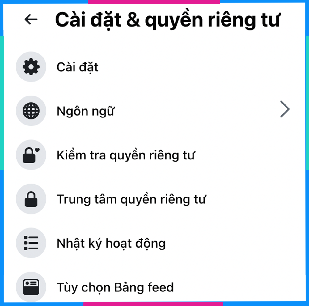 Cách khóa bảo vệ trang cá nhân bằng cách đổi ngôn ngữ B1