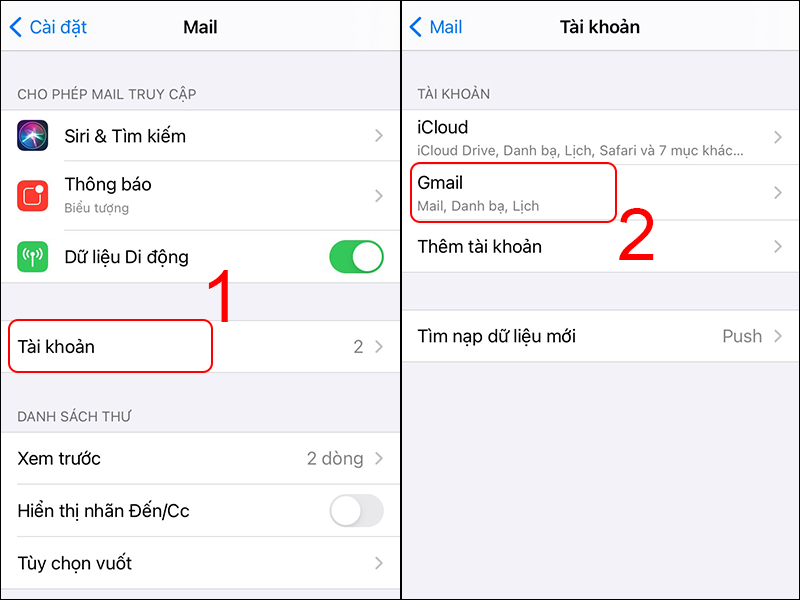 Không đăng nhập được Gmail trên iPhone, Android Bước 2