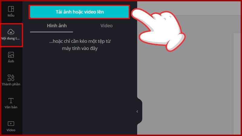 Làm poster trên Canva trên máy tính bước 3.1