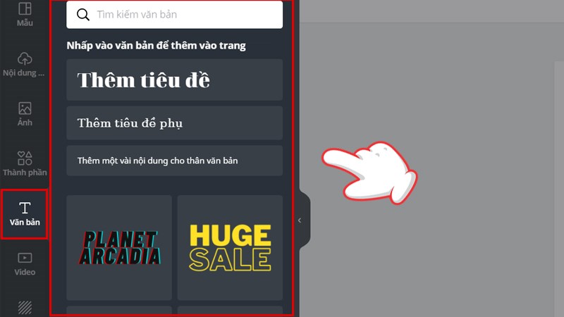 Làm poster trên Canva trên máy tính bước 3.5