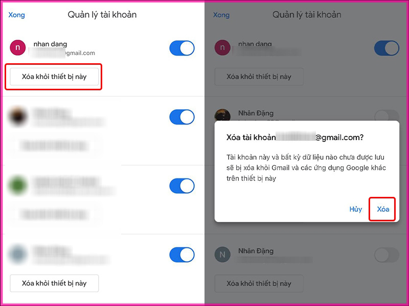 Làm thế nào để đăng xuất tài khoản Gmail bằng điện thoại iphone bước 2