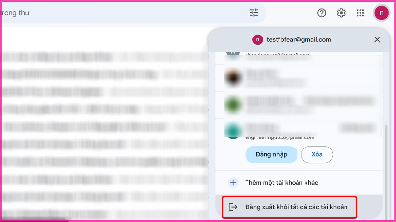 Làm thế nào để đăng xuất tài khoản Gmail bằng máy tính bước 2