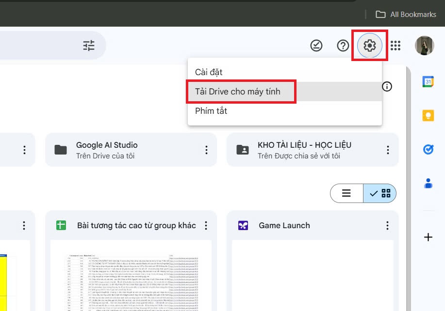 Tải Google Drive cho máy tính bước 1.1