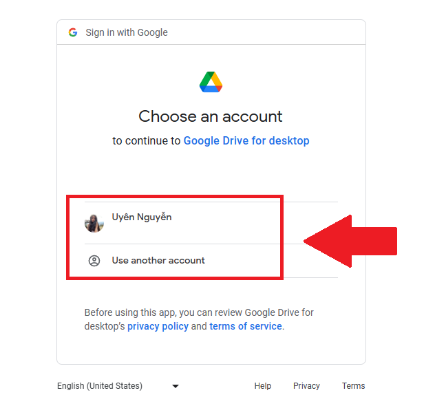 Tải Google Drive cho máy tính bước 3.2