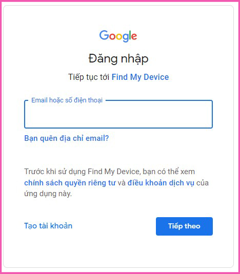 Làm thế nào để tìm điện thoại qua Gmail bước 1