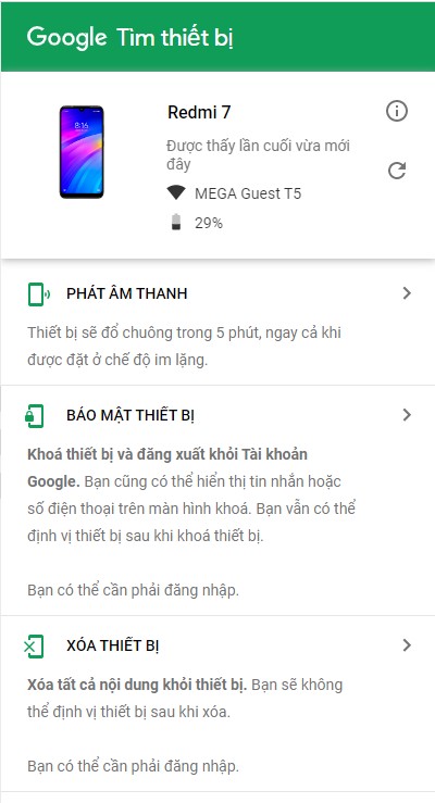 Làm thế nào để tìm điện thoại qua Gmail bước 3