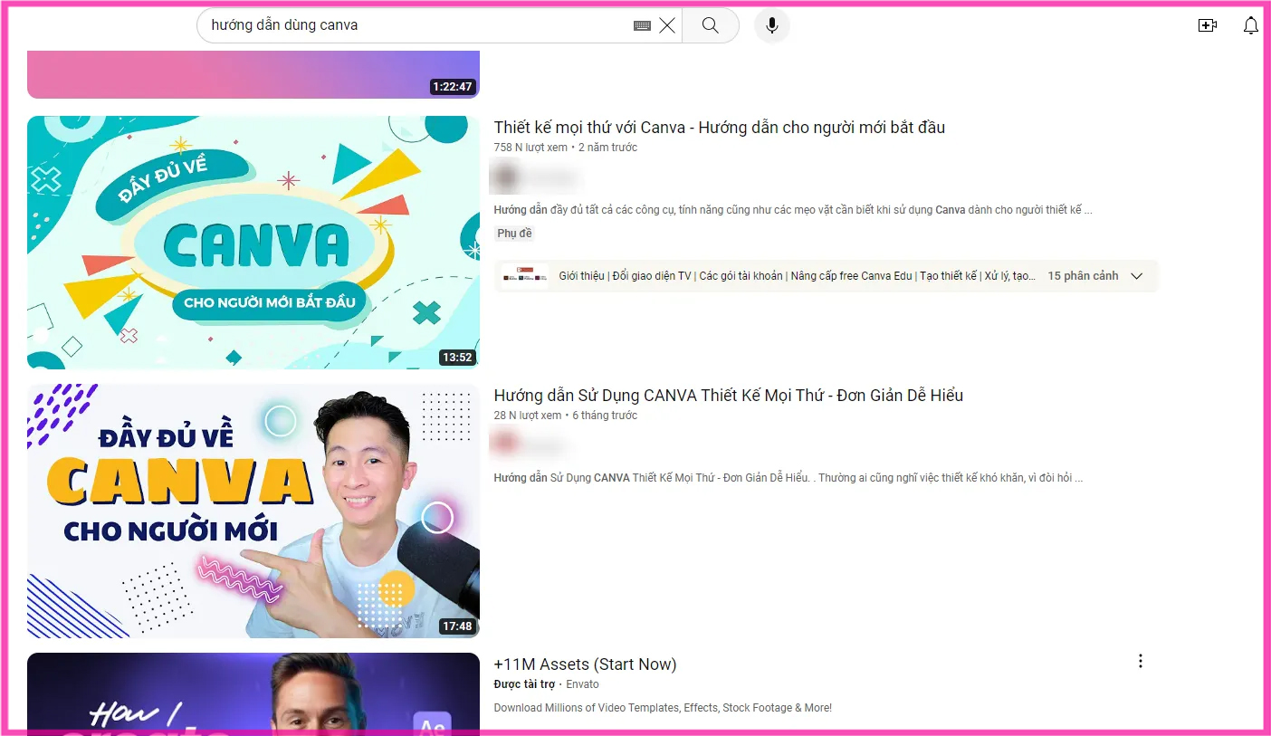 Làm Youtube hướng dẫn dùng Canva