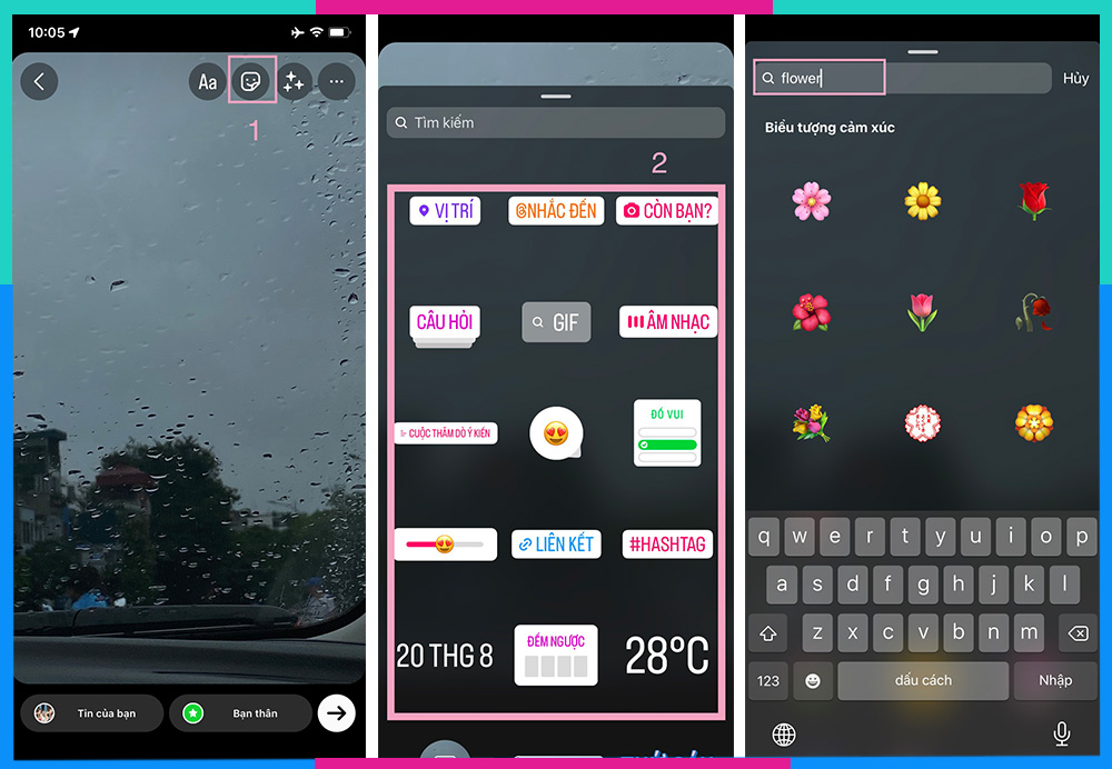 Cách lấy Sticker trên Instagram B4