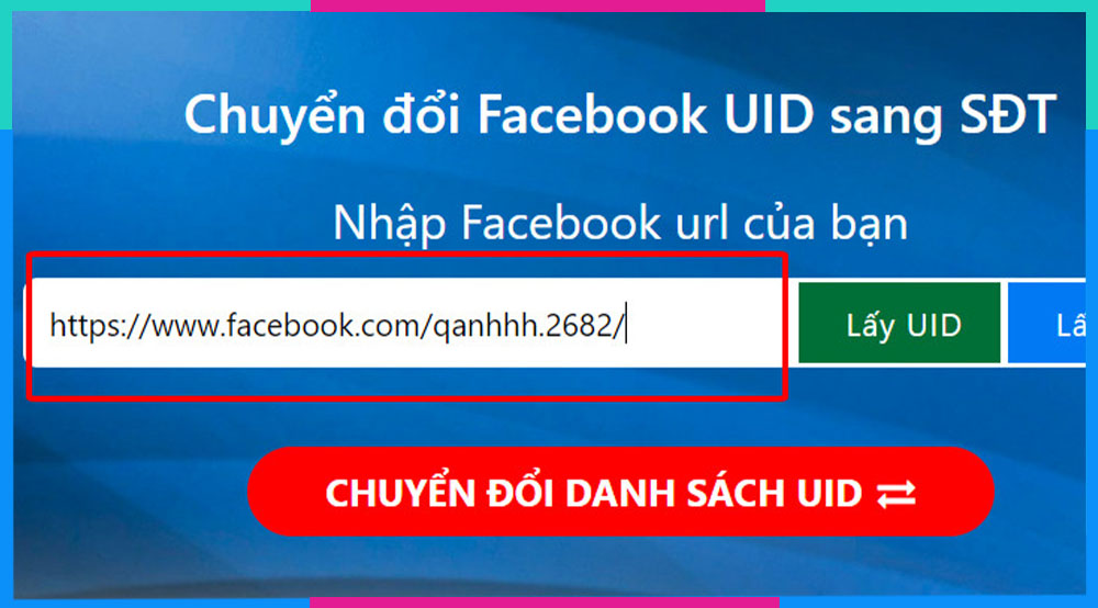 Cách lấy UID Facebook bằng FBUID B2