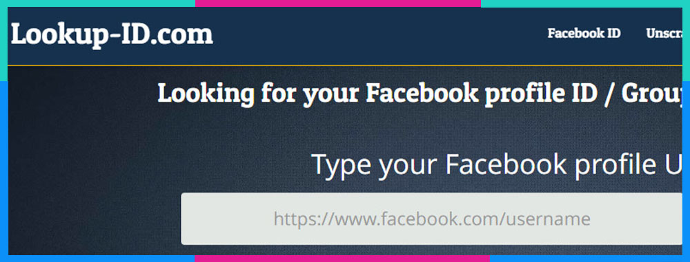 Cách lấy UID Facebook bằng Lookup ID B1