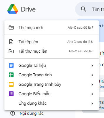 Lưu trữ dữ liệu trên Google Drive trực tuyến
