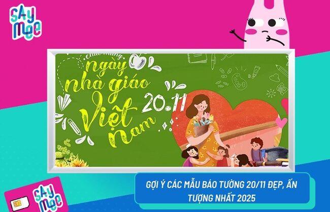 mẫu báo tường 20/11