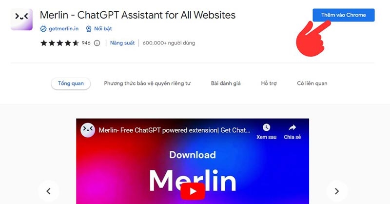 cách sử dụng Merlin ChatGPT trên máy tính b3
