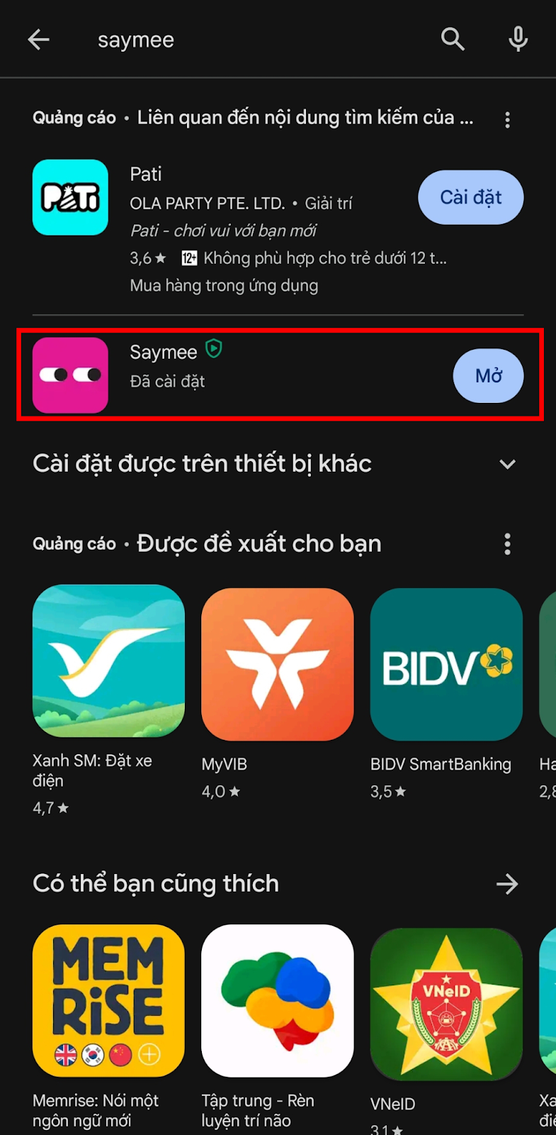 mua sim saymee trên app 1