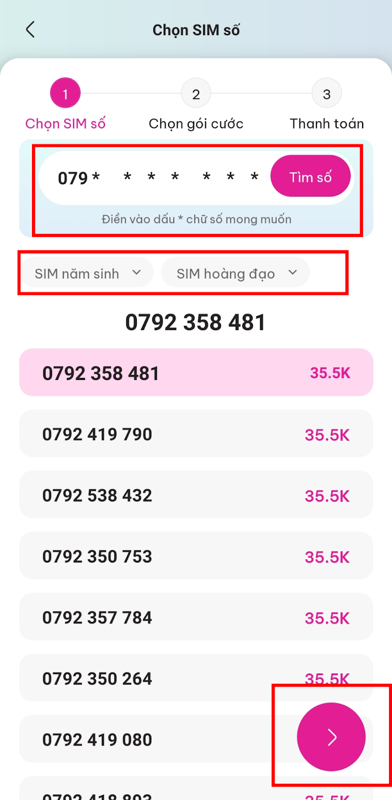 Mua SIM Saymee trên App B4