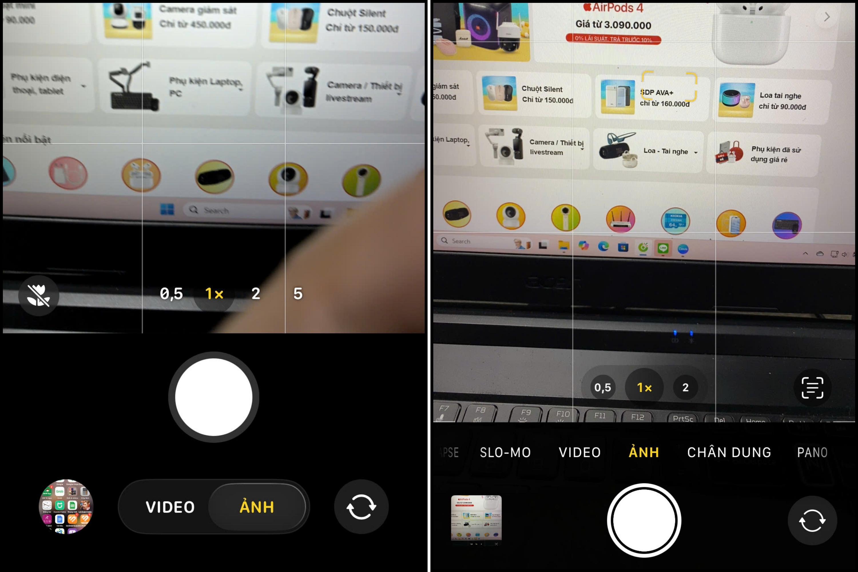 Nâng cấp giao diện ứng dụng Camera