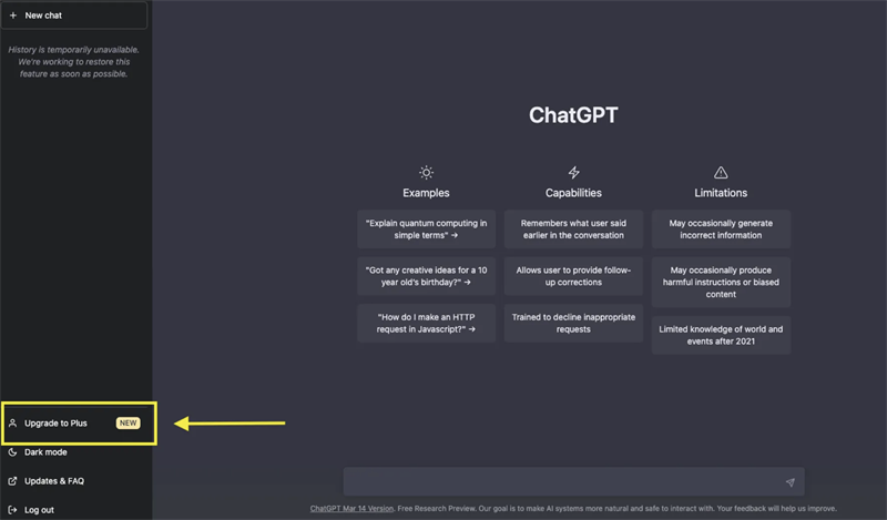 nâng cấp lên tài khoản Chat GPT Plus b2