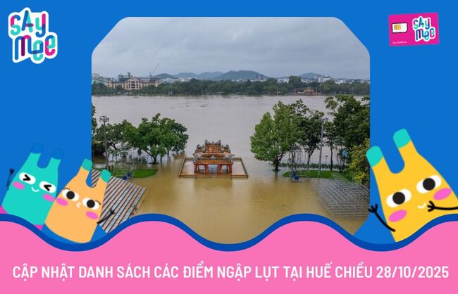 ngập lụt tại huế