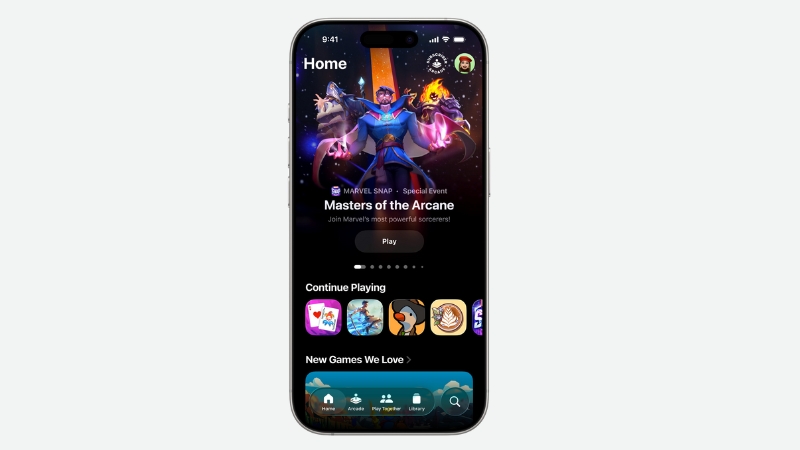 Ra mắt ứng dụng Apple Games mới