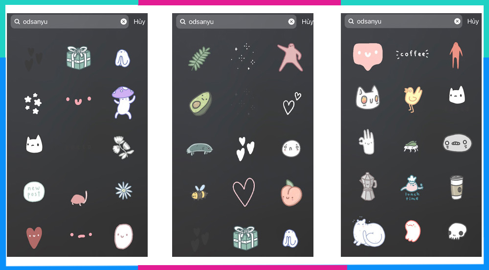 Một vài sticker Instagram cute cực yêu 3