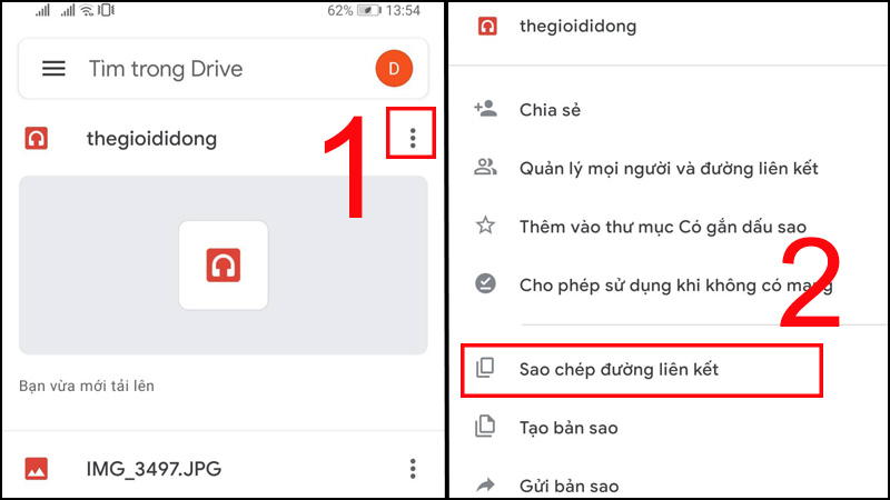 Cách tải file ghi âm lên Drive trên Android bước 3