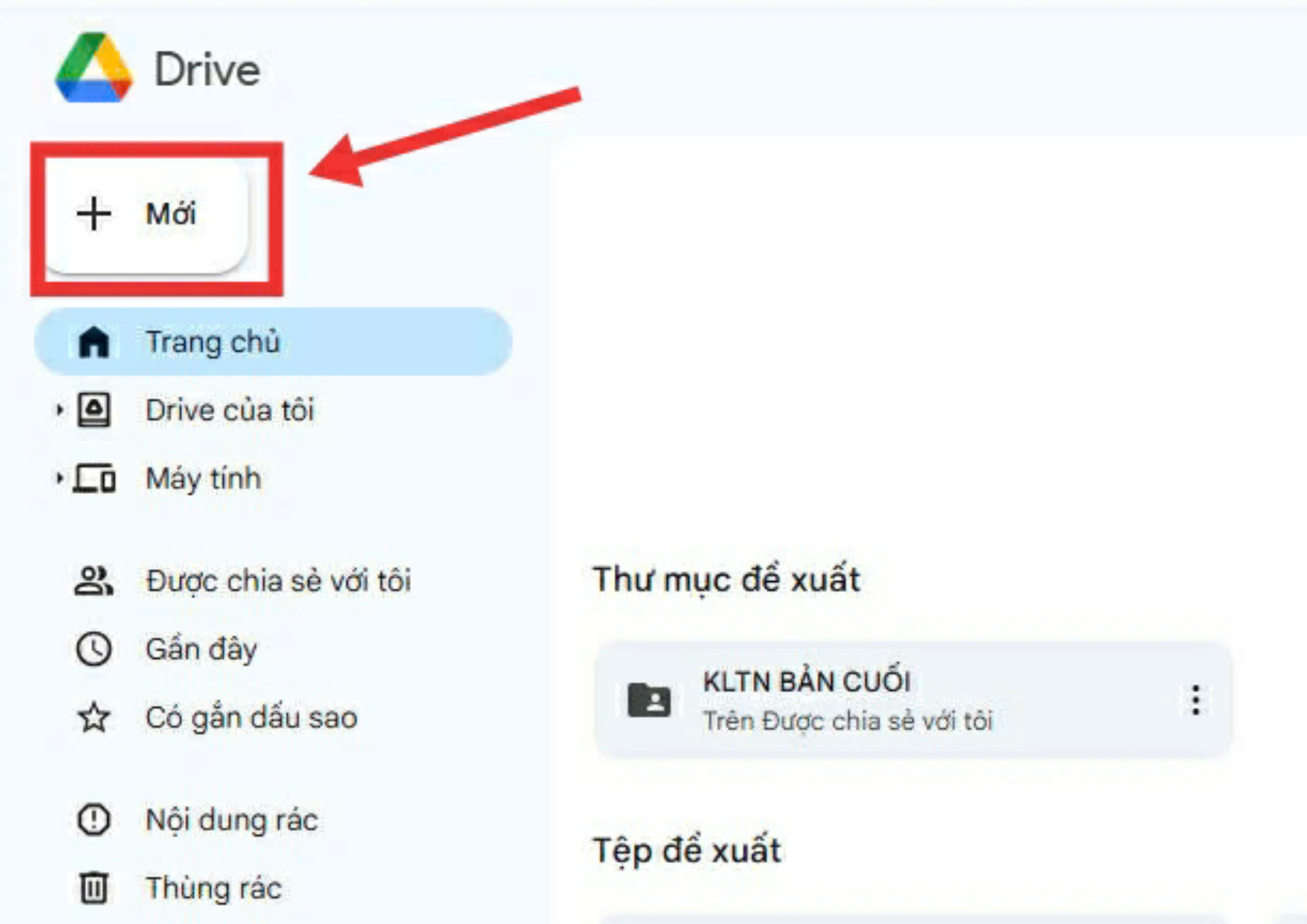 Hướng dẫn tạo thư mục Google Drive trên máy tính bước 2