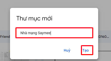 Hướng dẫn tạo thư mục Google Drive trên máy tính bước 4
