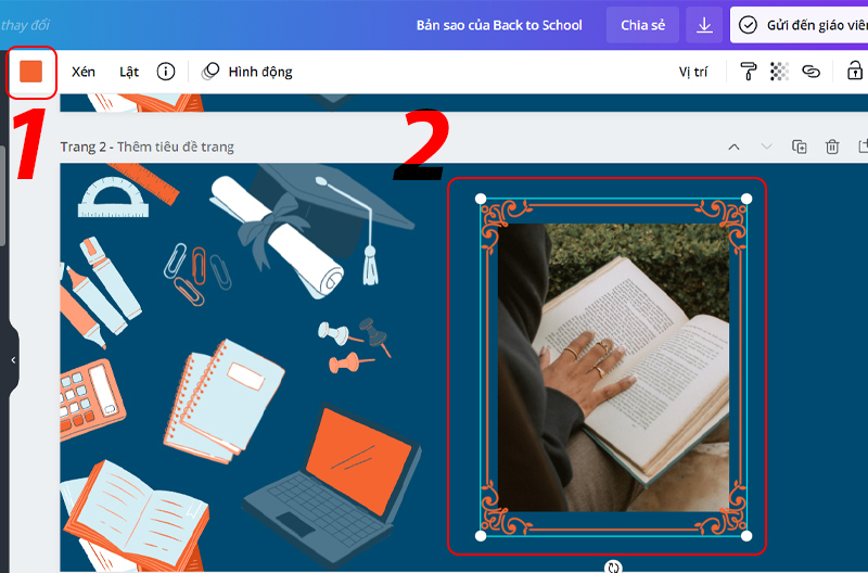 Tạo viền ảnh bằng khung tùy chọn trên máy tính bước 3