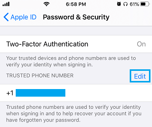 Hướng dẫn chi tiết cách đổi số điện thoại iCloud bước 3