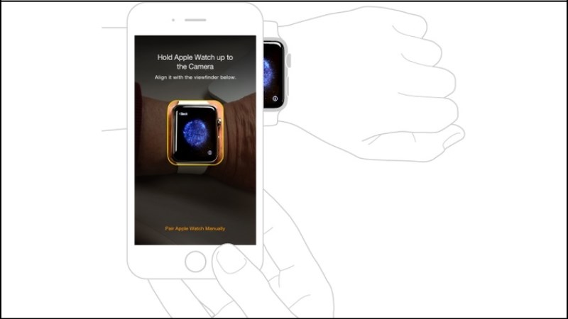 Cách kết nối Apple Watch với iPhone thông qua camera