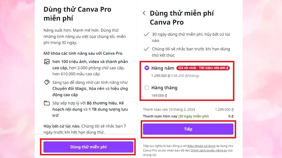 Thực hiện trên máy tính Bước 7