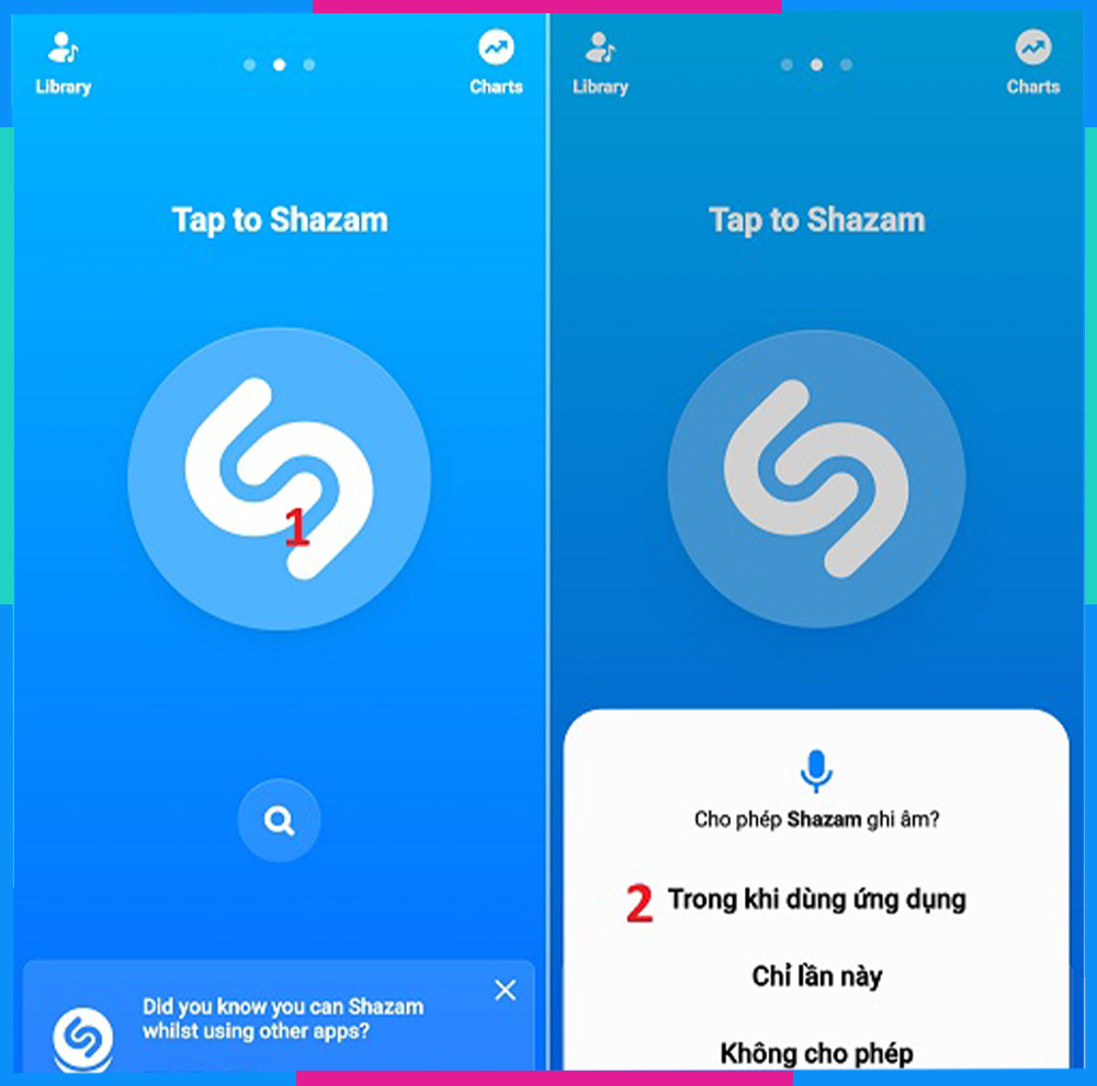 Tìm nhạc bằng Video qua Shazam Android B2