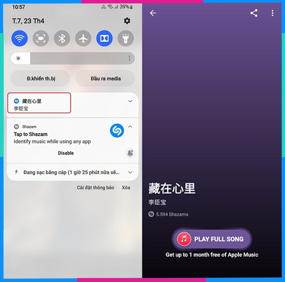 Tìm nhạc qua Video Tiktok bằng Shazam Android B4