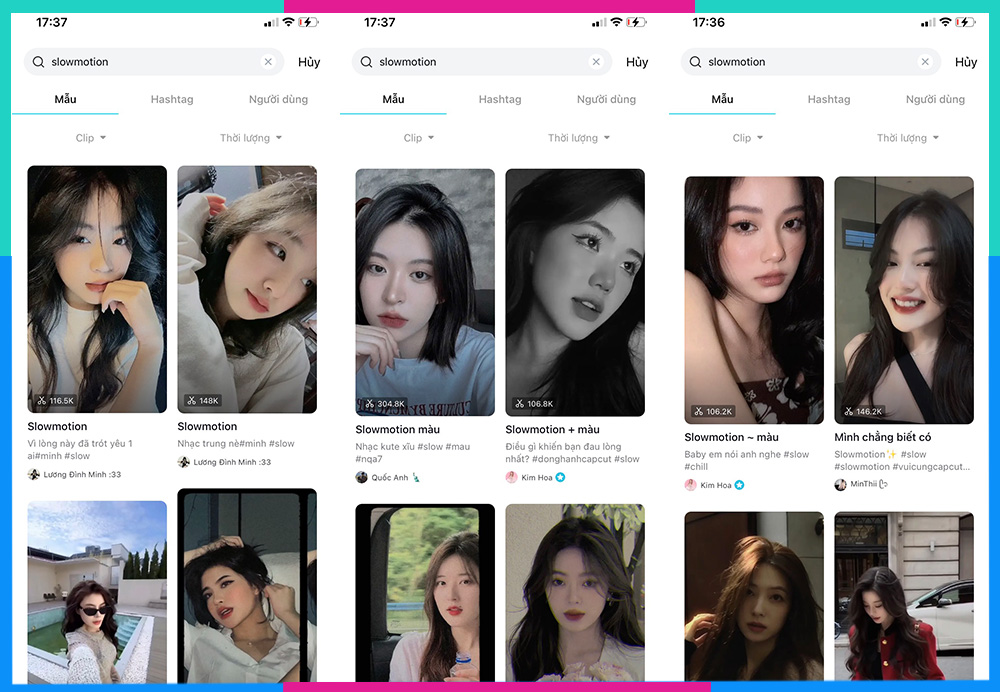 Một vài Trend Slow Motion Tik Tok